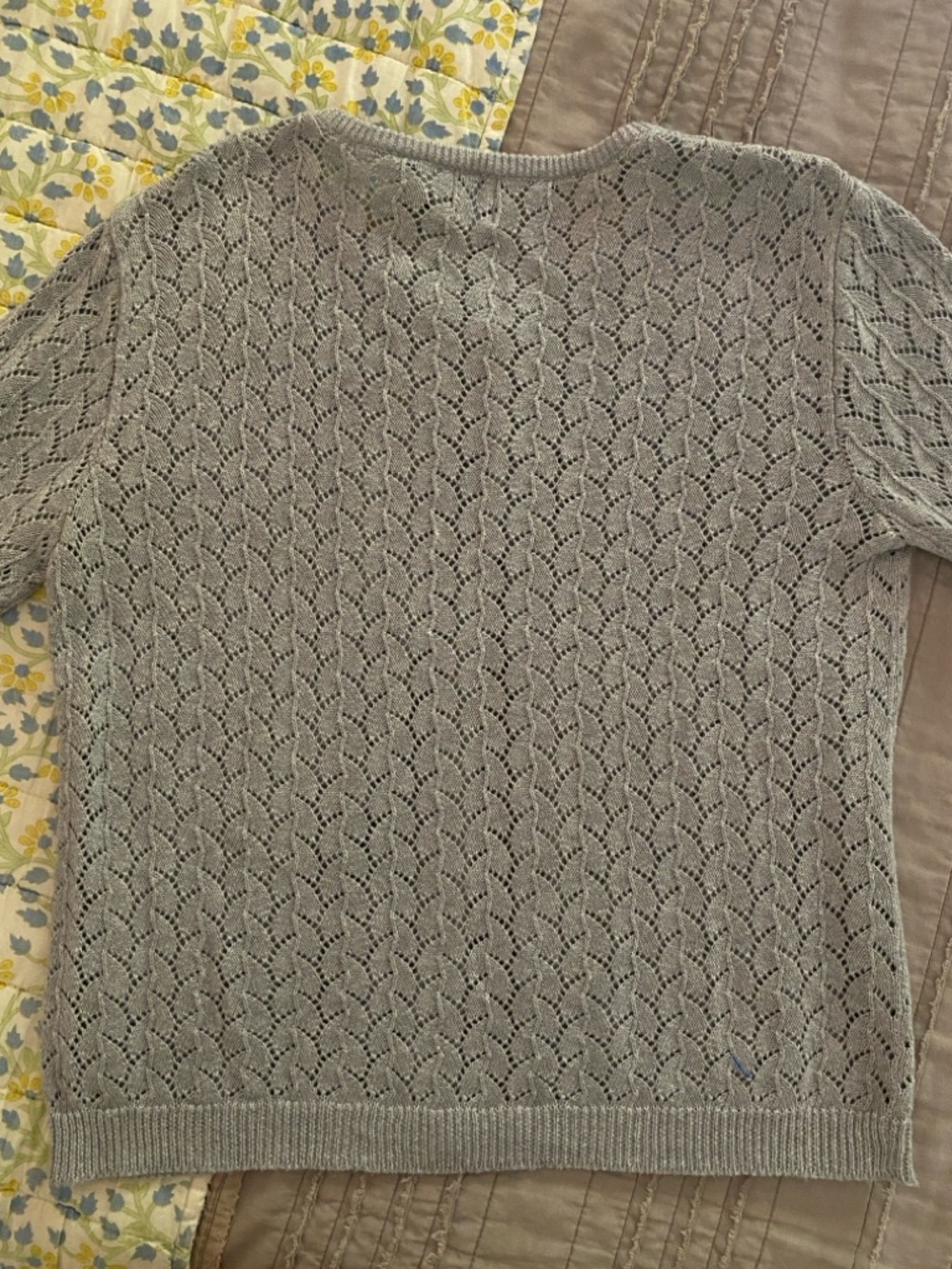 GAP - Light Gray Knit Button Cardigan - Picture 6 of 8